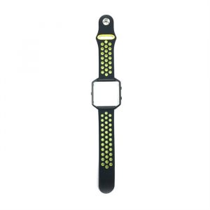 Curea de ceas din silicon Fitbit Blaze, negru-verde