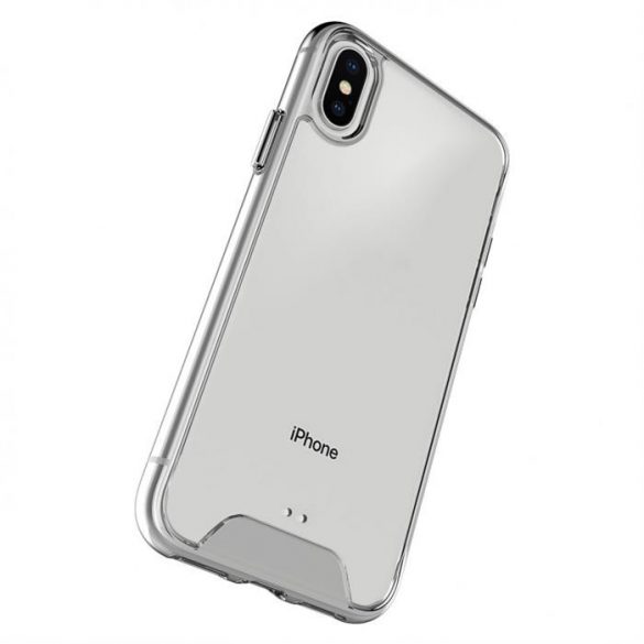 Husa din spate din silicon rezistenta la socuri, iPhone 11 Pro Max, transparenta