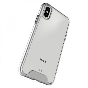 Husă din spate din silicon rezistent la șocuri, Galaxy S20, transparent