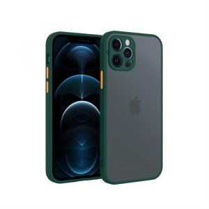 Husă din plastic pentru iPhone 12 Pro, verde, portocaliu