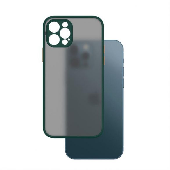 Husă din plastic pentru iPhone 12 Pro, verde, portocaliu