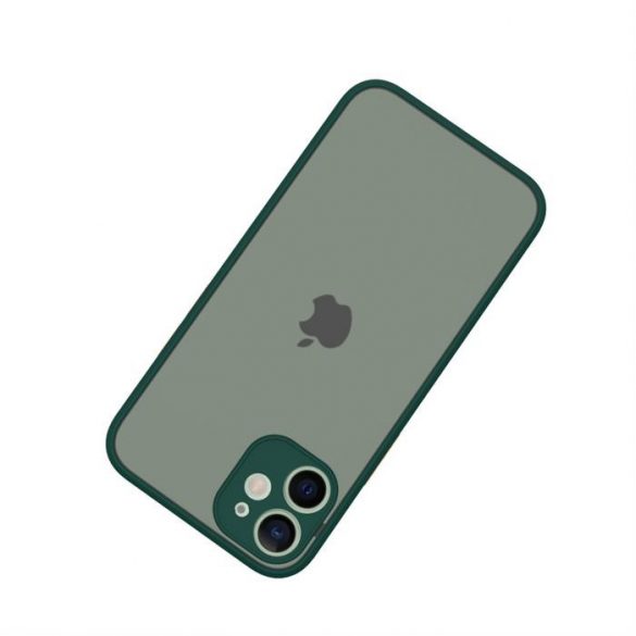 Husă din plastic pentru iPhone 12 Mini, verde, portocaliu