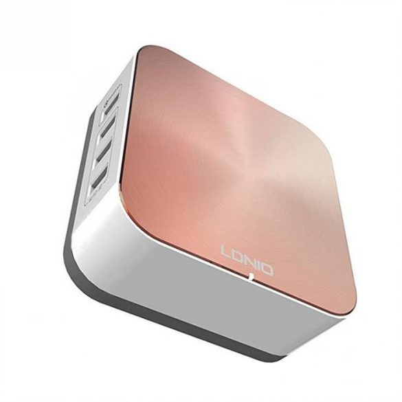 Statie USB LDNIO 50W cu 8 intrari 10A, Rosegold