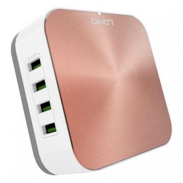 Statie USB LDNIO 50W cu 8 intrari 10A, Rosegold