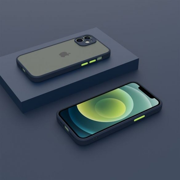 Husă din plastic pentru iPhone SE 2022/2020/8/7, albastru, verde