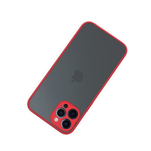 Husă de plastic pentru iPhone SE 2022/2020/8/7, roșu, negru