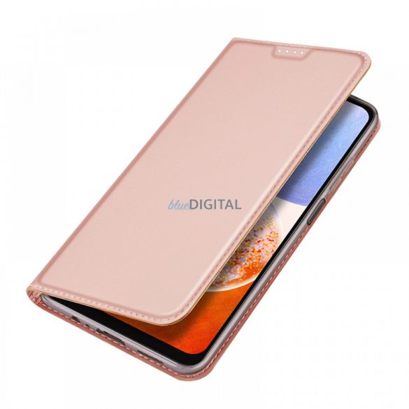 Husă cu deschidere laterală Samsung Galaxy A14 5G, RoseGold