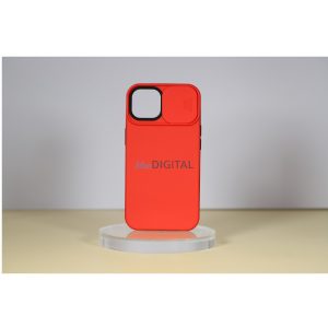 iPhone 14 TPU+PC slide. husă de protecție pentru cameră, roșu