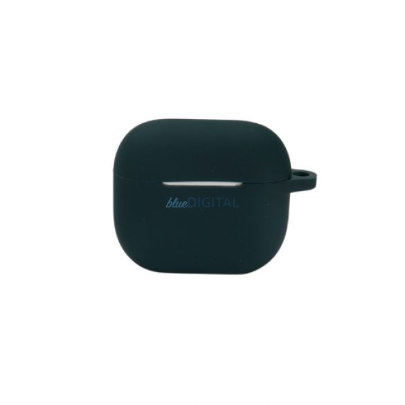 Husă din silicon Airpods 3, Negru-Verde închis, 2,5 mm