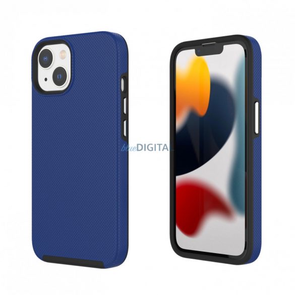 Husa iPhone 14 TPU+PC rezistenta la socuri, Albastra