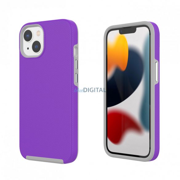 Husa iPhone 14 TPU+PC rezistenta la socuri, violet