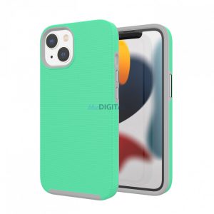 Husa iPhone 14 Plus TPU+PC rezistenta la socuri, Turcoaz