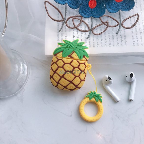 Husă din silicon Airpods 1.2, Ananas