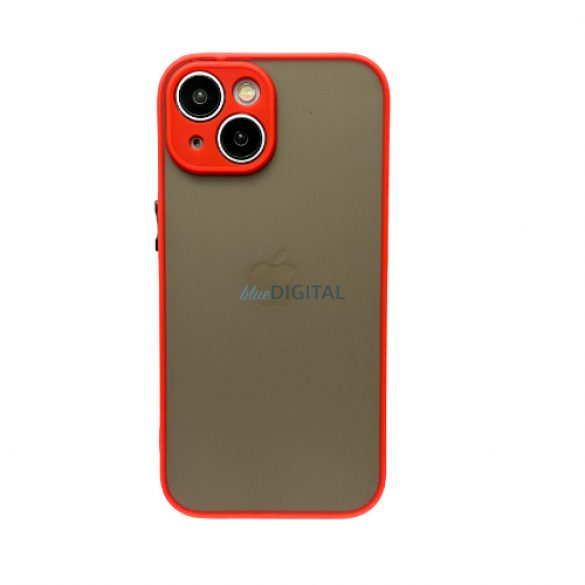 Carcasa din plastic iPhone 15, rosu-negru