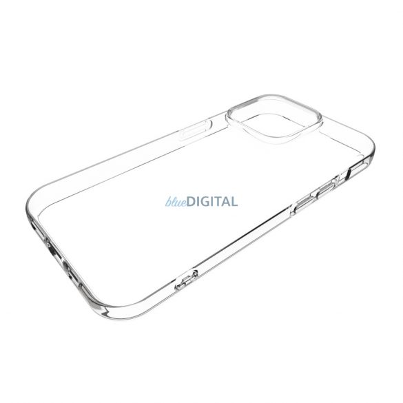 Husa spate subtire din silicon TPU pentru iPhone 15 Pro, transparenta