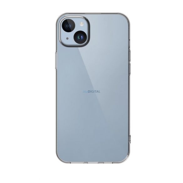 Husa spate subtire din silicon TPU pentru iPhone 15 Plus, Transparenta