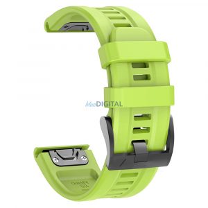 Curea de ceas din silicon Fenix ​​​​7/7 Pro/5/6, 22 mm, Verde