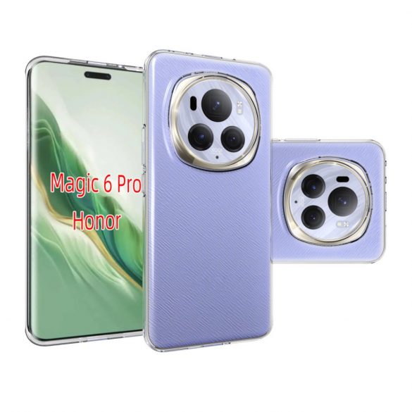 Husa din silicon subțire pentru Honor Magic 6 Pro, transparentă