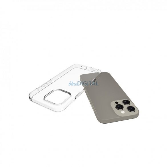 iPhone 16 Pro Max subțire TPU silicon spate capac, transparent