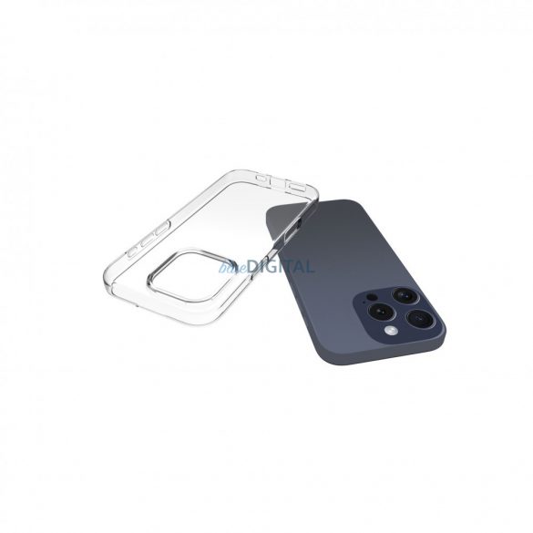 iPhone 16 Pro subțire TPU silicon spate capac, transparent