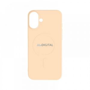 Husă magnetică din silicon pentru iPhone 16, Sweet Peach