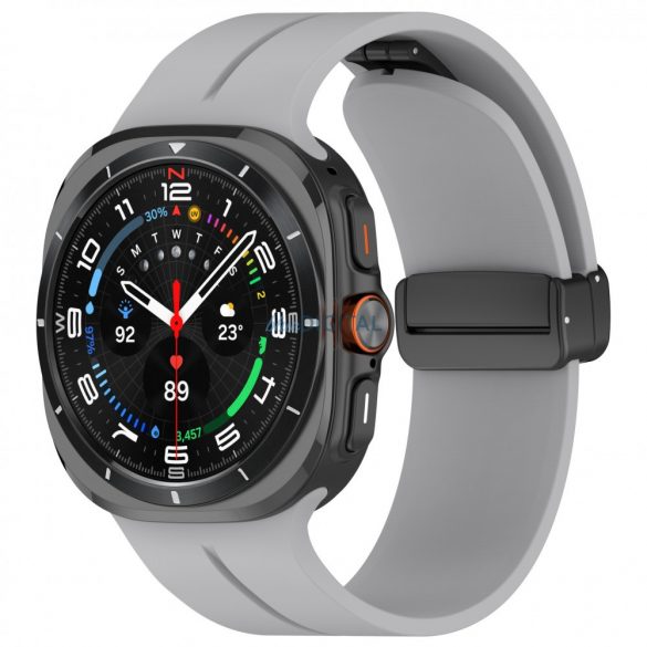 Samsung Galaxy Watch 7 Ultra curea de ceas magnetică, 24mm, V.grey