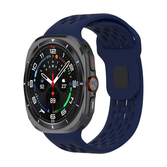 Galaxy Watch 7 Ultra curea de ceas magnetică cu găuri, 24mm, S.blue