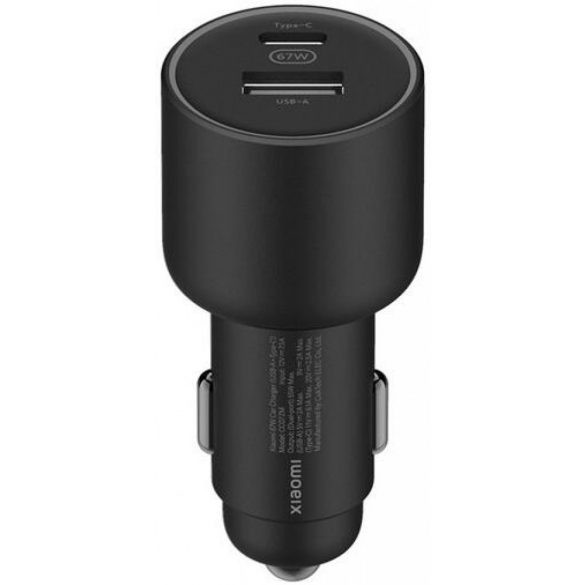 Încărcător auto Xiaomi 67W Dual (USB-A + Type-C) BHR6814GL