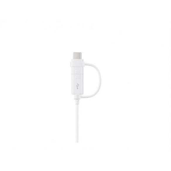 Samsung 2 în 1, USB Type-C și cablu micro, alb