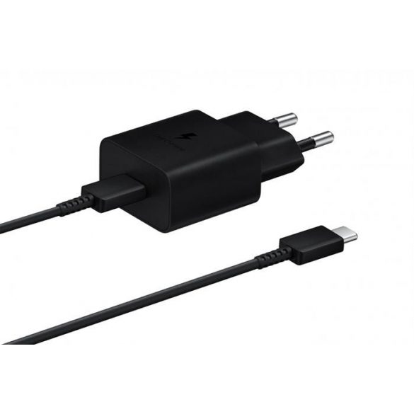 Adaptor de rețea Sam cu cablu, 15W PD USB-C, Negru