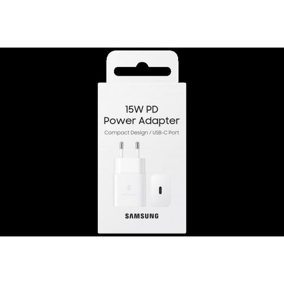 Adaptor de alimentare Samsung, 15W PD USB-C, alb