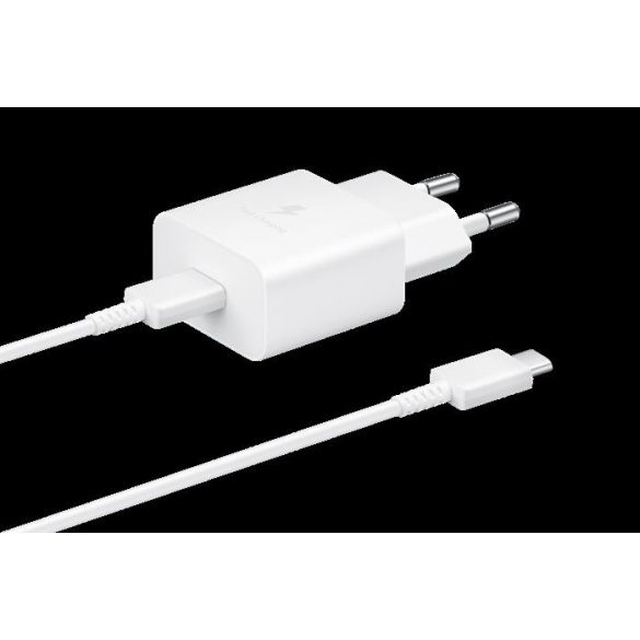 Adaptor de rețea Sam cu cablu, 15W PD USB-C, alb