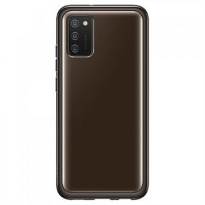 Husă moale și transparentă Samsung Galaxy A03s, neagră