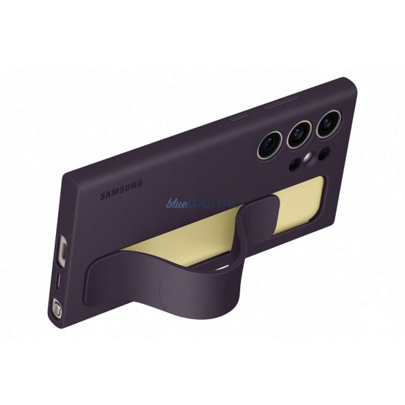 Husă Samsung Galaxy S24 Ultra Stand Grip, violet închis