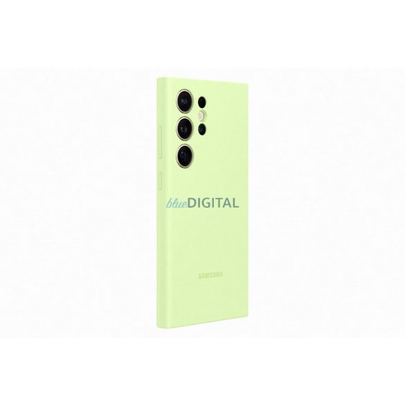 Husa din silicon Samsung Galaxy S24 Ultra, verde deschis