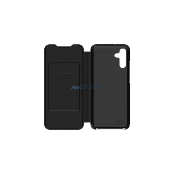 Husa flip Samsung A15 4G/5G cu suport pentru card, Neagra