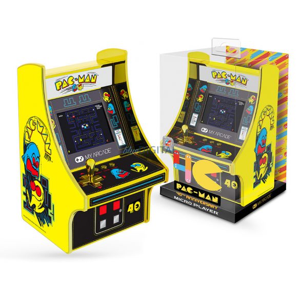 My Arcade DGUNL-3290 Pac-Man 40th Anniversary Micro Player Retro Arcade 6.75" Consola de jocuri portabilă