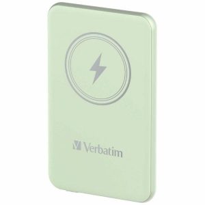 Verbatim Powerbank indukcyjny 'n' Go 15W 5000mAh Wireless Magnetic zielony/verde 32241