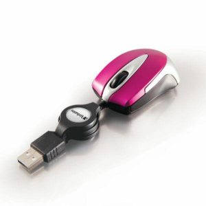 Verbatim Mysz optyczna Go Mini USB-A 1000 dpi rożowy/roz aprins 49021