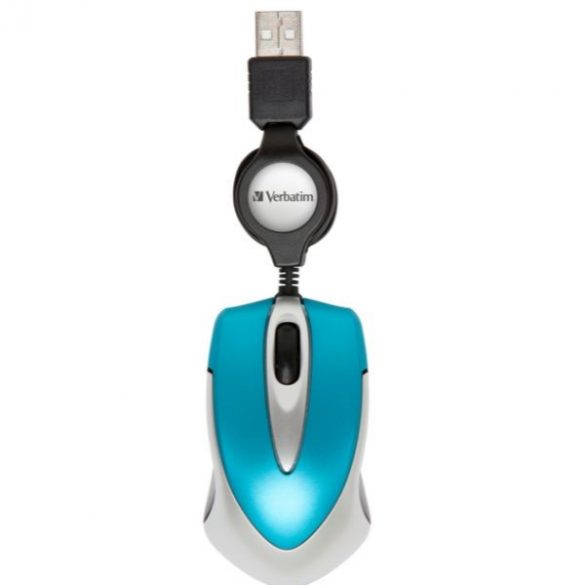 Verbatim Mysz optyczna Go Mini USB-A 1000 dpi niebieski/albastru 49022