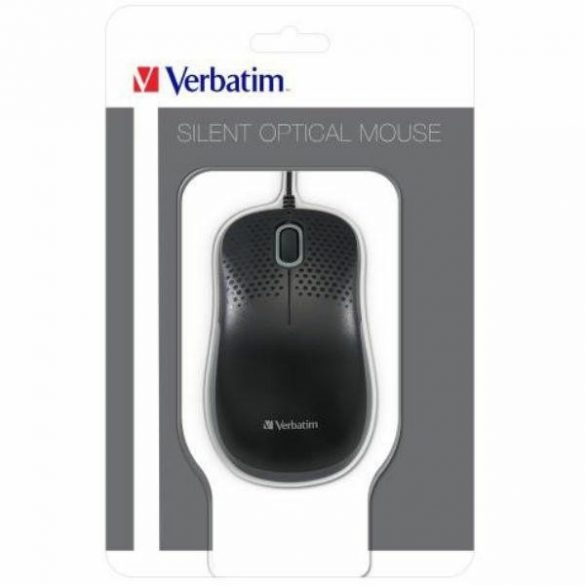 Verbatim Mysz optyczna Silent USB-A 1000 dpi czarny/negru 49024