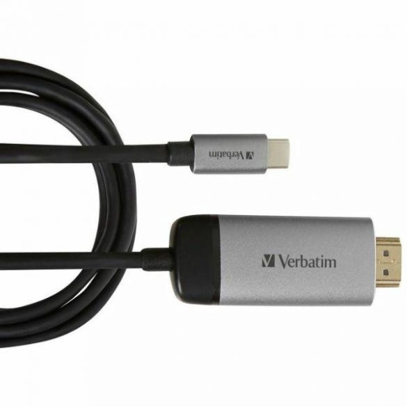 Adaptor Verbatim USB-C - HDMI 4K 1,5 m aluminiu/aluminiu 49144