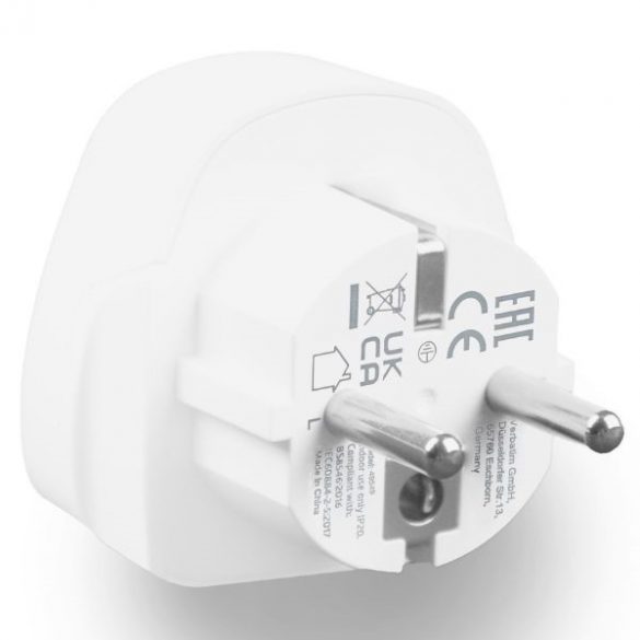 Adaptor Verbatim podróżny EU/UK/US WTEU-02 biały/alb 49549