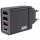 Verbatim Ładowarka sieciowa 30W 3xUSB-A/ USB-C PD 3.0 CHR-30EU2 czarny/negru 49700