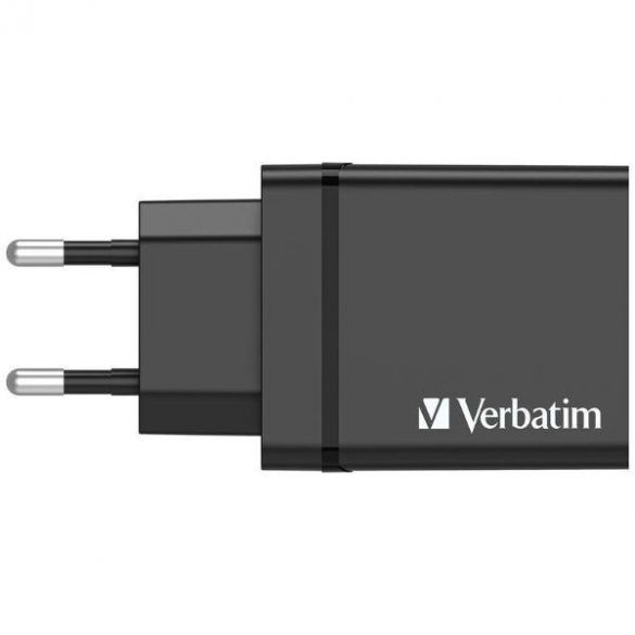 Verbatim Ładowarka sieciowa 30W 3xUSB-A/ USB-C PD 3.0 CHR-30EU2 czarny/negru 49700