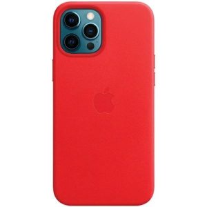 Etui Apple MHKJ3ZE/A iPhone 12 Pro Max 6,7 czerwony/rosu Husa din piele MageSafe"