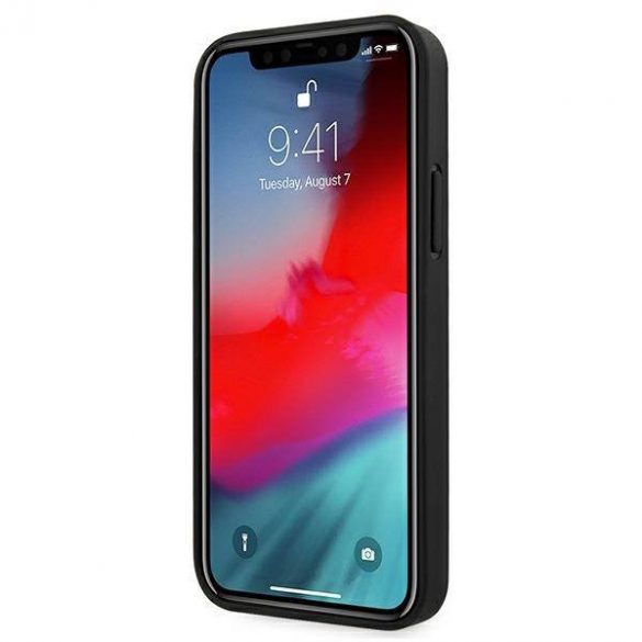 AMG AMHCP12LDOLBK Carcasă rigidă din piele pentru iPhone 12 Pro Max, 6,7 inchi/negru