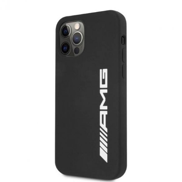 AMG AMHCP12LSGLBGN Carcasă rigidă din silicon pentru iPhone 12 Pro Max, 6,7 inchi/negru