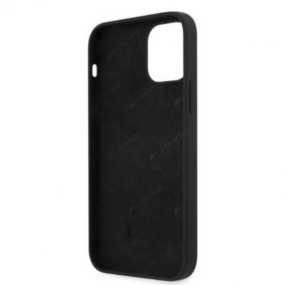 AMG AMHCP12LSGLBGN Carcasă rigidă din silicon pentru iPhone 12 Pro Max, 6,7 inchi/negru