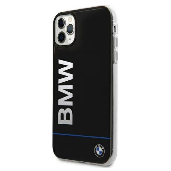 Etui BMW BMHCN65PCUBBK Carcasă rigidă pentru iPhone 11 Pro Max 11 6,5" czarny/negru Husă cu logo imprimat semnătură